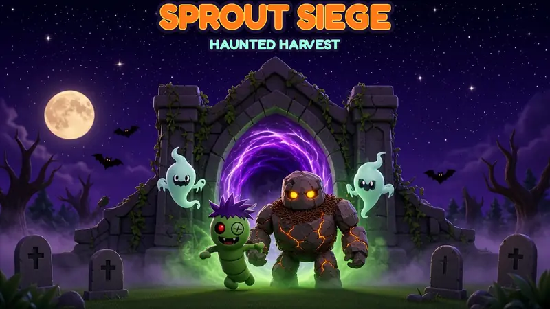 The Grave Gate portal with a Weedling, a Golem and Whizzwisps